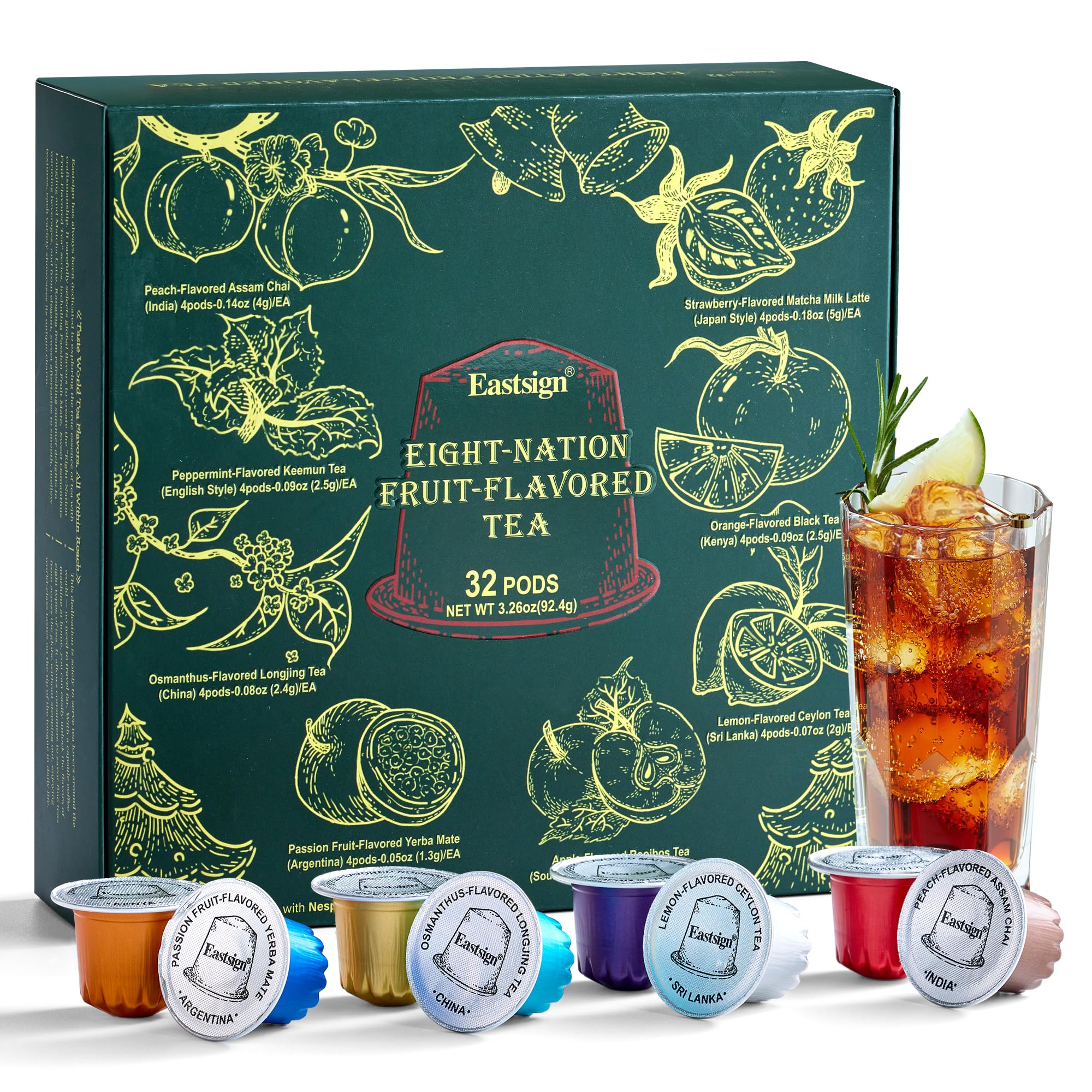 Amazon.com : Eastsign Assorted Tea Variety Pack,Tea Pods with 8 Amazon.com : Eastsign Assorted Tea Variety Pack,Tea Pods with 8